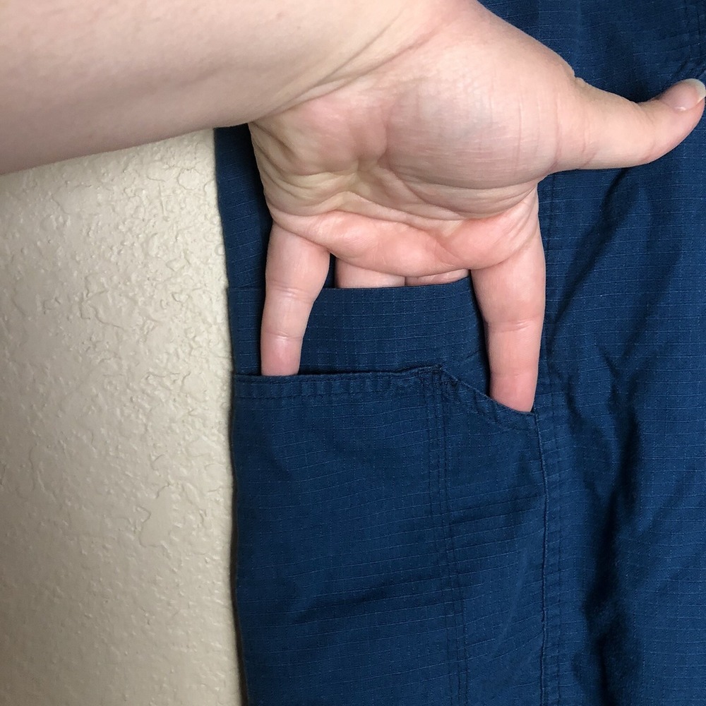 Carhartt Men's Teal Cargo‎ Scrub Pants Workwear Relaxed Fit XL Rip Stop Nurse RN - Picture 3 of 8